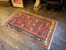 Load image into Gallery viewer, 4&#39;3&quot;x2&#39;4&quot; Vintage Hand Knotted Nomadic Wool Rug - 129 x 70
