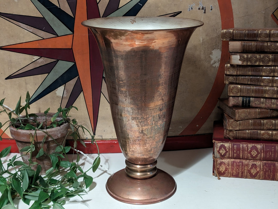 1930's Art Deco Copper Tulip Table Lamp