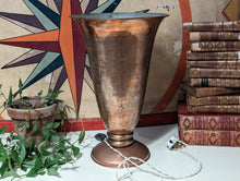 Load image into Gallery viewer, 1930&#39;s Art Deco Copper Tulip Table Lamp
