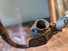 Load image into Gallery viewer, Vintage Thai White Metal Filigree Elephant Pipe
