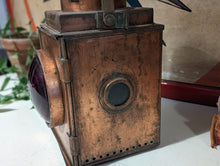 Load image into Gallery viewer, Antique Railway Signal Oil Lamp / Lantern - British Railways
