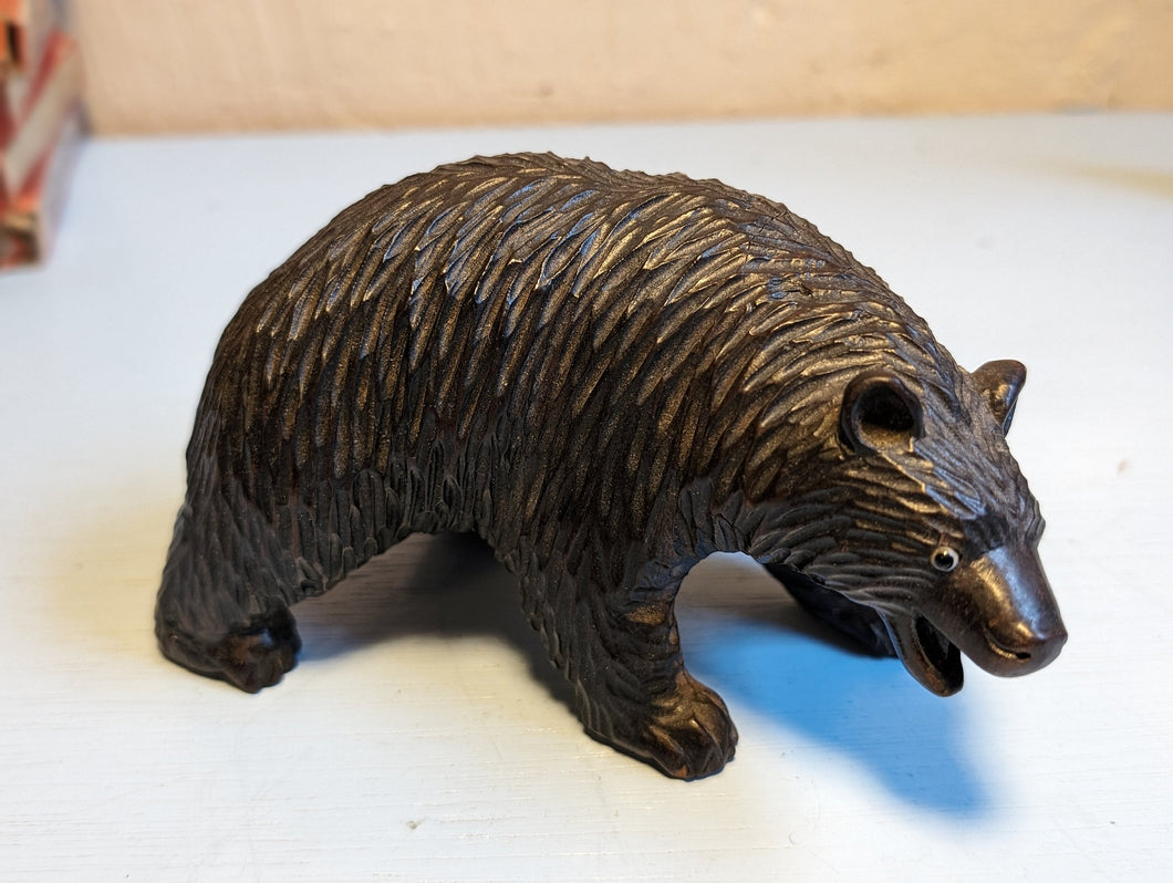 Antique Swiss Black Forest Bear Ornament