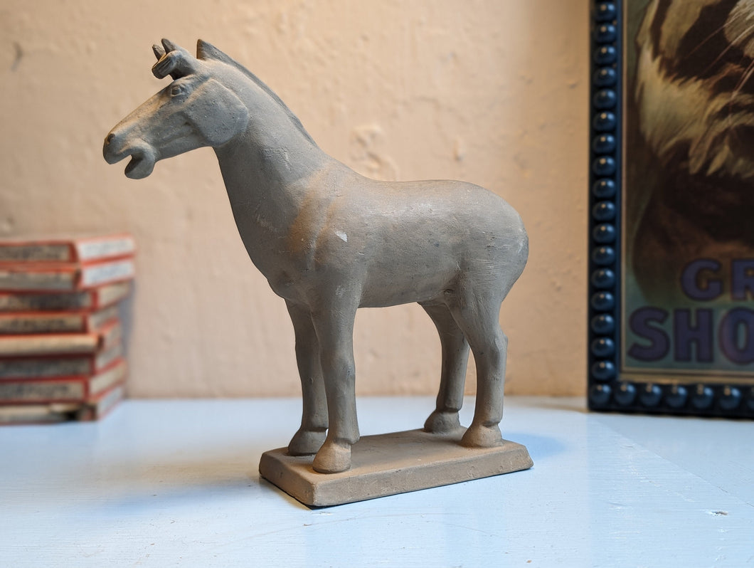 Vintage Terracotta Army Horse Statue