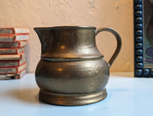 Load image into Gallery viewer, Vintage Heavyweight Cast Gold Gilded Milk Jug
