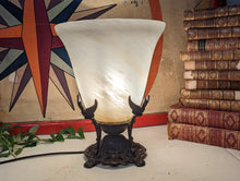 Load image into Gallery viewer, Vintage Cast Iron Art Deco Style table Lamp / Uplight
