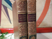 Load image into Gallery viewer, Rollins Ancient History - Vol III &amp; V! - Antique  Leather Bound Books - 1844
