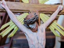 Load image into Gallery viewer, Large Vintage Continental Wooden Crucifix
